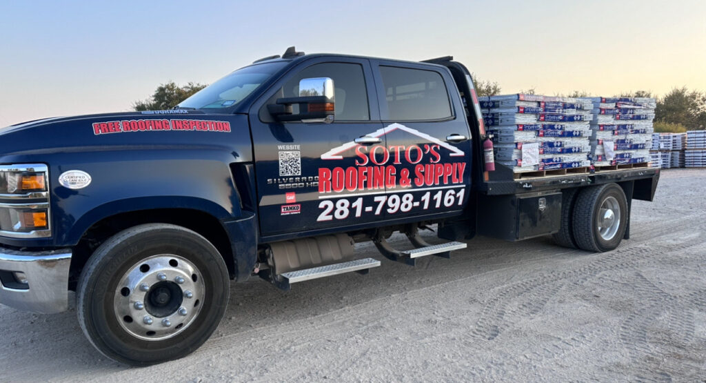 Soto's Roofing & Supply Truck